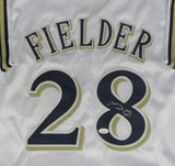 Brewers All Star PRINCE FIELDER Signed Custom Replica WHITE Jersey AUTO - JSA