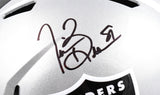 Tim Brown Autographed Raiders F/S Speed Helmet - Fanatics *Black