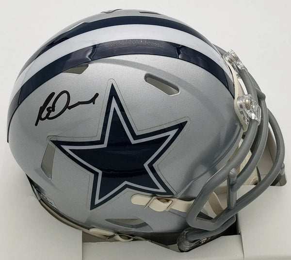 Rico Dowdle Signed Dallas Cowboys Speed Mini Helmet (Beckett) 2025 Cowboys #1 RB