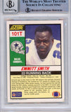 Emmitt Smith Signed 1990 Score Supplemental #101 (Grade 10) Slabbed BAS 39923