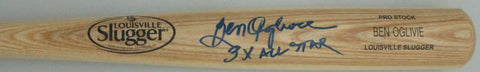 Brewers BEN OGLIVIE Signed Louisville Slugger Name ENGRAVED Blonde Bat AUTO JSA