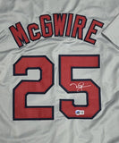 MARK McGWIRE - St. Louis Cardinals Signed Custom Replica Jersey AUTO - BAS