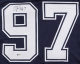 La'Roi Glover Signed Cowboys Jersey (Beckett) Dallas Pro Bowl Defensive Tackle