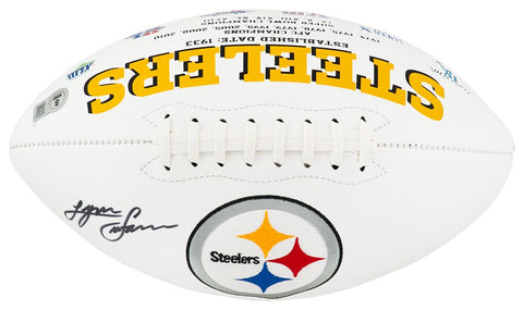 Lynn Swann Signed Pittsburgh Steelers Jarden White Logo Football - (BECKETT COA)