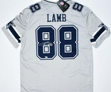 CeeDee Lamb Signed Dallas Cowboys Nike Gray Inverted Legend Jersey - Fanatics