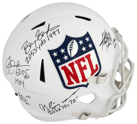 2,000 Yard Rush Club Signed NFL F/S Rep Helmet (O.J. Simpson, Barry Sanders, +3)