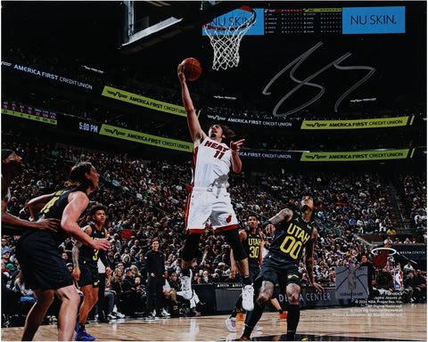 Jaime Jaquez Jr. Miami Heat Autographed 8" x 10" Layup vs Utah Jazz Photograph
