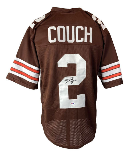 Tim Couch Cleveland Signed Brown Football Jersey PSA Hologram