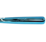 Austin Riley Signed Atlanta Braves Rawlings Chrome Blue MLB Bat