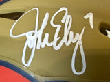 John Elway Autographed Camo Denver Broncos Mini Helmet Beckett COA