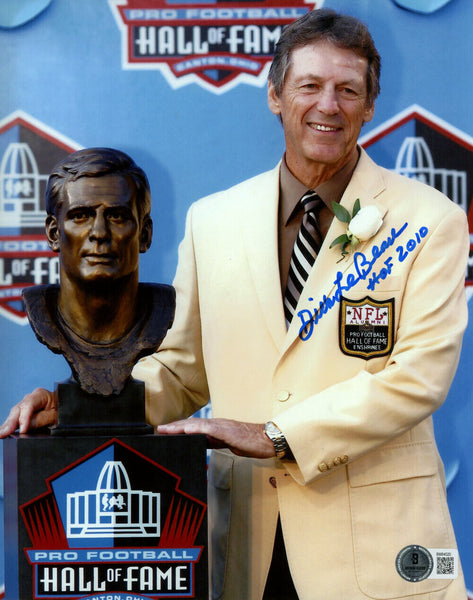 Dick LeBeau Autographed Detroit Lions 8x10 Photo HOF Beckett 45751