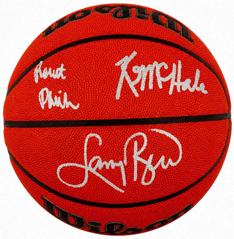 Larry Bird, McHale & Parish Signed Wilson Indoor/Outdoor NBA Basketball (SS COA)