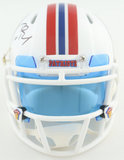 Tom Brady Autographed Patriots Throwback Mini Speed Helmet w/ Visor Fanatics