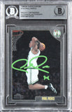Celtics Paul Pierce Authentic Signed 1998 Topps Chrome #135 Rookie Card BAS Slab