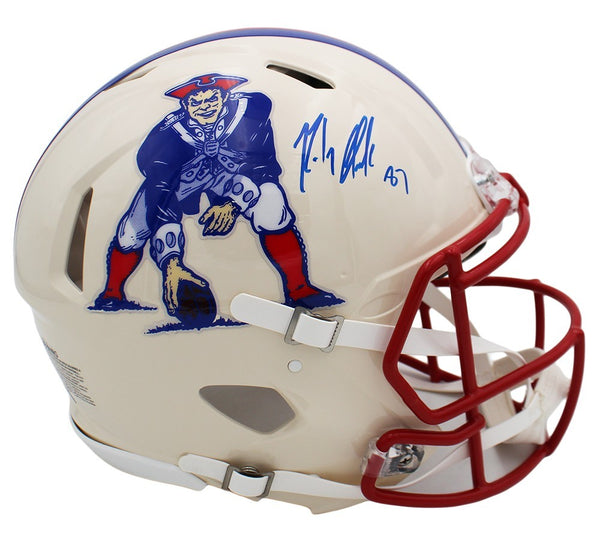 Rob Gronkowski Signed New England Patriots Speed Authentic Retro Helmet