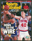 Lakers Magic Johnson Signed June 1988 Sports Illustrated Magazine BAS Witnessed