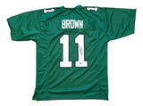 AJ Brown Philadelphia Signed Kelly Green Football Jersey BAS