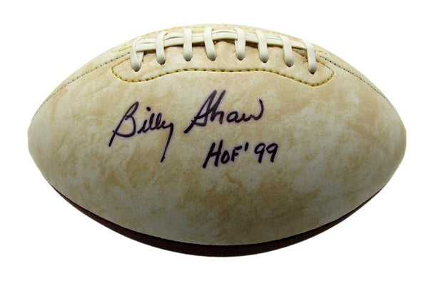 Billy Shaw HOF Autographed/Inscribed Buffalo Bills Logo Football JSA