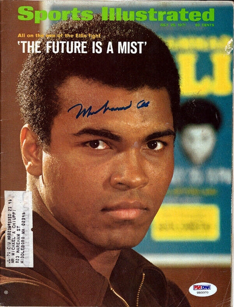 Muhammad Ali Autographed Signed Sports Illustrated Magazine PSA/DNA #U03370