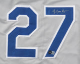 Matt Beaty Signed Royals Jersey (Beckett) Kansas City's 1st Baseman / Outfielder
