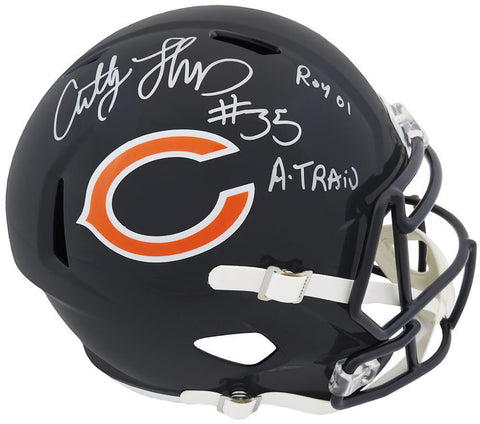 Anthony Thomas Signed Bears Riddell F/S Speed Rep Helmet w/A-Train, ROY (SS COA)