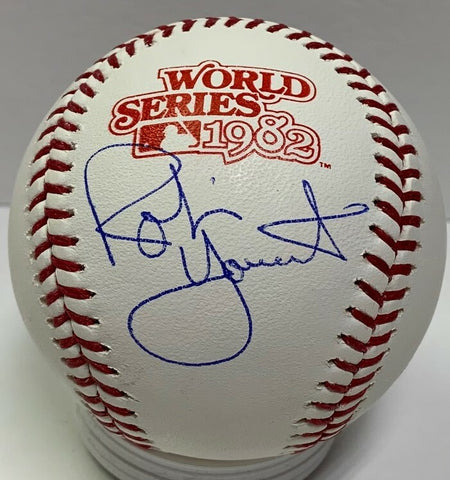 Brewers ROBIN YOUNT Signed Official MLB 1982 World Series Logo Baseball AUTO JSA