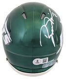 Jets Boomer Esiason Authentic Signed Speed Mini Helmet W/ Case BAS Witnessed