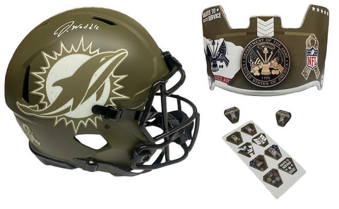 JAYLEN WADDLE Autographed Salute To Service - Army Authentic Helmet FANATICS