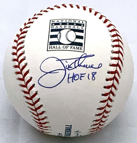 Jim Thome Signed Indians White Sox MLB Hall of Fame Baseball W/HOF 18 Beckett