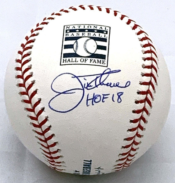 Jim Thome Signed Indians White Sox MLB Hall of Fame Baseball W/HOF 18 Beckett