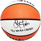 SUE BIRD AUTOGRAPHED WHITE PANEL BASKETBALL STORM 4X WNBA CHAMPS BECKETT 214844