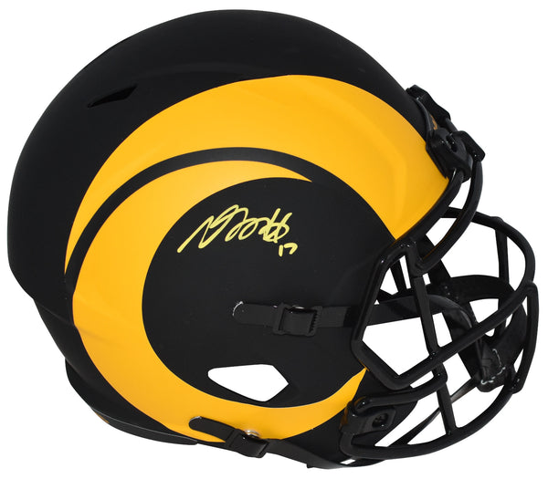 DAVANTE ADAMS SIGNED LOS ANGELES RAMS ECLIPSE FULL SIZE SPEED HELMET BECKETT