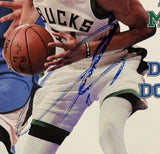 Giannis Antetokounmpo Bucks Signed 2017/18 Lindy Sports Basketball Magazine JSA