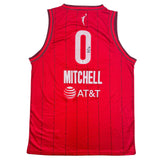 Autographed/Signed Kelsey Mitchell Indiana Red Basketball Jersey PSA COA