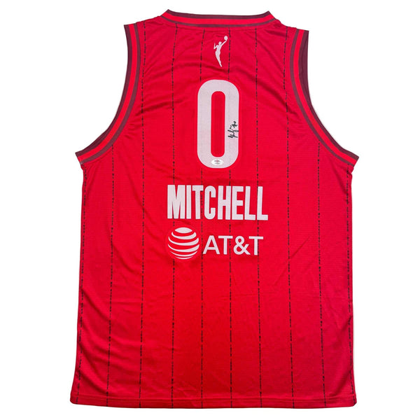 Autographed/Signed Kelsey Mitchell Indiana Red Basketball Jersey PSA COA