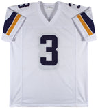 Jordan Addison Authentic Signed White Pro Style Jersey BAS Witnessed