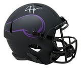 Justin Jefferson Signed Minnesota Vikings FS Eclipse Replica Speed Helmet BAS