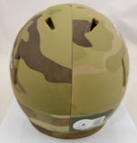 TREYLON BURKS SIGNED ARKANSAS RAZORBACKS CAMO SPEED MINI HELMET BECKETT COA