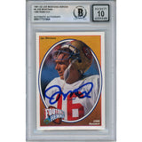 Joe Montana Autographed/Signed 91 Upper Deck #5 Slab Trading Card Beckett 49938