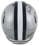 (3) Staubach, Dorsett & Pearson Signed F/S Speed Proline Helmet w/ Case BAS W 2