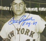 Tom Seaver Signed Yankees Framed 8x10 B&W w/ Cutout MLB Photo w/ "ROY 67"