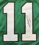 AJ Brown Philadelphia Signed Kelly Green Football Jersey BAS