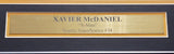 SEATTLE SONICS XAVIER MCDANIEL AUTOGRAPHED FRAMED GREEN JERSEY MCS HOLO 209447