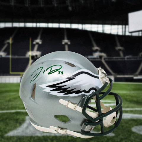 Jordan Davis Philadelphia Eagles Autographed Signed Flash Mini-Helmet JSA COA