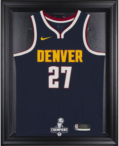 Denver Nuggets Black Framed 2023 NBA Finals Champions Logo Jersey Display Case
