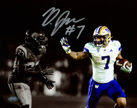 DILLON JOHNSON AUTOGRAPHED 8X10 PHOTO WASHINGTON VS. USC MCS HOLO 222077