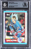Rangers Tomas Sandstrom Authentic Signed 1989 Topps #54 Card BAS Slabbed