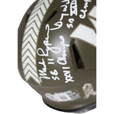 Joe Theismann Mark Rypien Doug Williams Salute Mini Helmet Beckett 42278