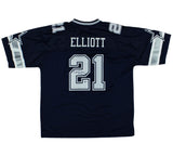 Ezekiel Elliott Signed Dallas Cowboys NFL Pro Cut XL Navy Blue Jersey