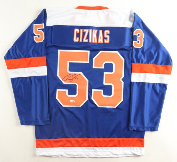 Casey Cizikas Signed New York Islanders Jersey (JSA) 13 Year Islanders Veteran